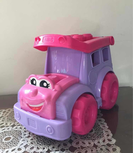 Mega Bloks First Builders Fisher Price / Carro Rosa (Usado)