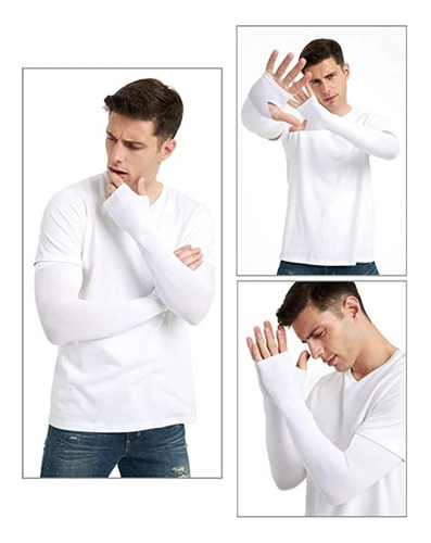Imagen 7 de 10 de Mangas Protectora Brazos Elasticidad Con Protección Sol Uv