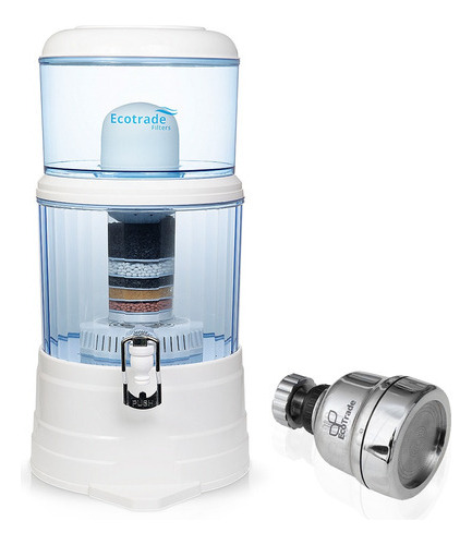Filtro Purificador Agua Ecotrade 14 Litros + Ahorrador Agua