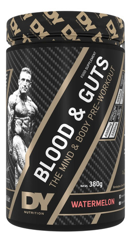 Blood & Guts Pre Workout 40 Serv, Dy Nutrition Pre Entreno Sabor Watermelon