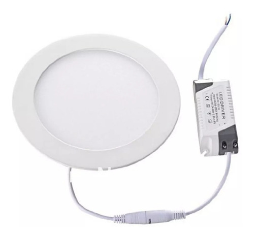 Imagen 3 de 10 de Panel Led Embutir 12w Redondo Calido Frio Luz - Ahorro 80%