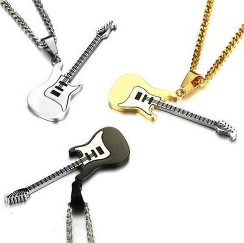 Collar De Guitarra For Amantes De La Música Negro/negro