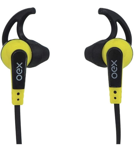 Fone De Ouvido Amarelo Intra Auricular Esportivo Oex Fn206