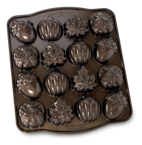 Molde Autumn Cakelet Nordic Ware Color Bronce