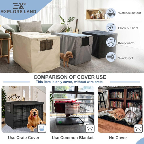 Funda Para Jaulas Para Perros Explore Land De 48 Pulgadas, P