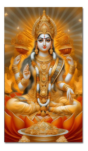 Poster Lámina Decorativa Lakshmi Hinduismo Mod3