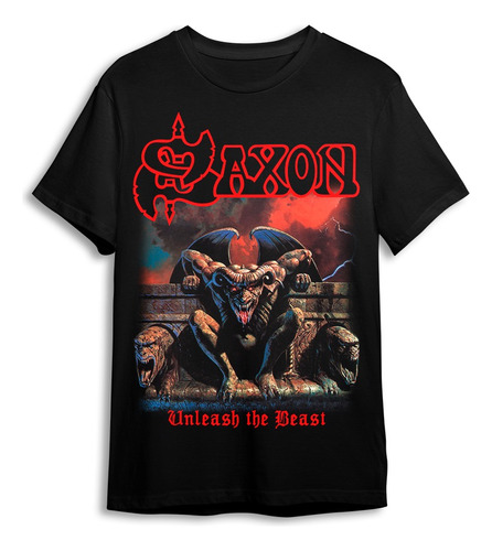 Polera Saxon - Unleash The Beast - Holy Shirt