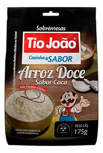 Arroz Doce Sabor Coco Tio João 175g