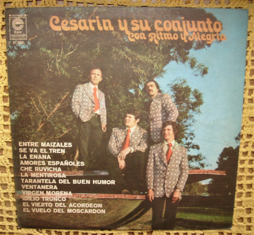 Cesarin Y Su Conjunto Con Ritmo Y Alegria - Lp Vinilo Promo