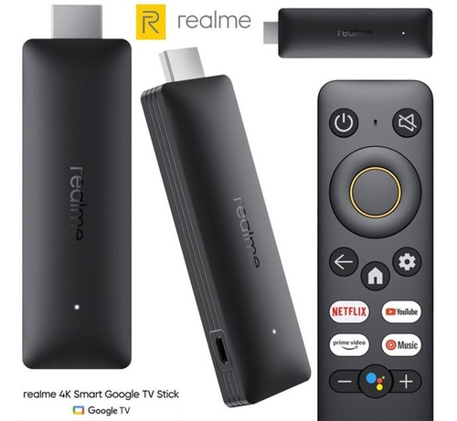 Imagen 1 de 2 de Realme 4k Smart Google Tv Stick Ade