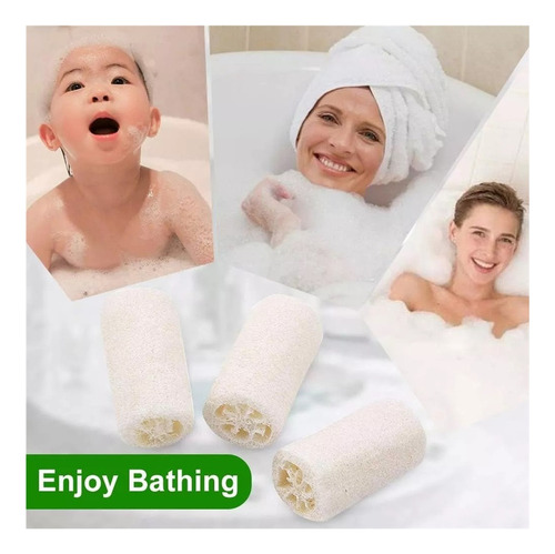 Esponja Zacate Exfoliante Natural Loofah Biodegradable, 5 Un