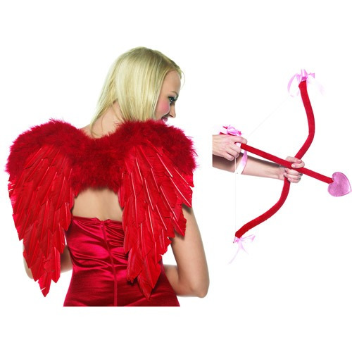 Set De Accesorios De Cupido Sexy Arco Flecha Y Alas Para