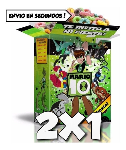 Kit Imprimible Ben 10 Cotillón 100% Editable + 2x1