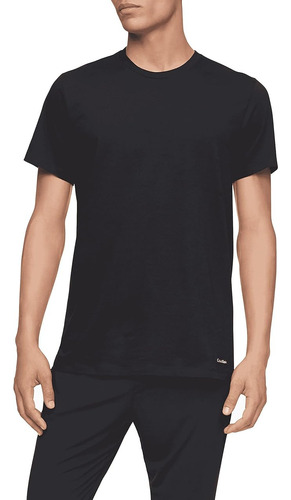 Calvin Klein ® 3 Playeras Hombre 100% Algodón Cuello Redondo