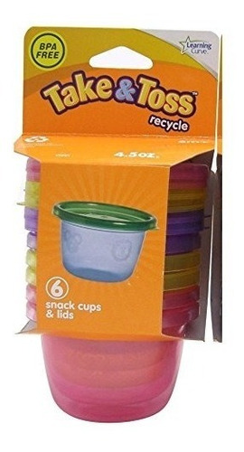 Juego De 6  Recipientes De 4,5 Oz Para Niños  - Take & Toss