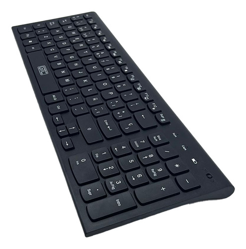 Kit Combo Teclado Y Mouse Inalambrico Gtc Cbg-026 Usb Optico Negro Negro