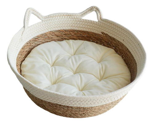 Cw Cesta Tejida Para Cama De Gato, Nido Para Dormir Para