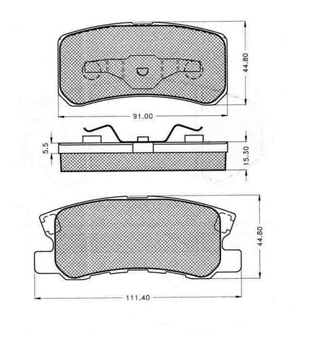 Pastilla De Freno Jeep Compass 2.0 08/ Trasera