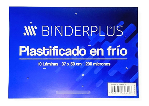 Plancha De Plastificado En Frío Binderplus 37x50cm X 10unid