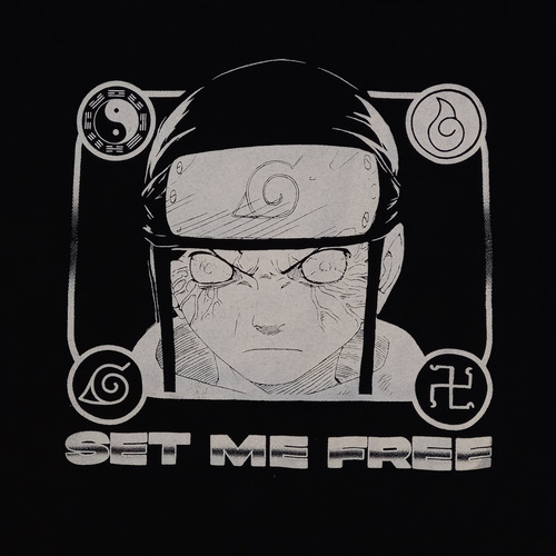 Imagen 4 de 6 de Remera Serigrafia Naruto Neji Hyuga Gastovic Anime Store