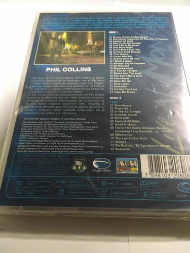 Phil Collins Live At Montreux 2004 Dvd Doble Nuevo Cerrado