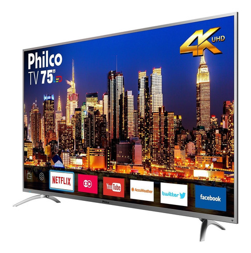 Smart Tv Philco 4k Led 75 Ptv75e30dswnt Netflix Bivolt