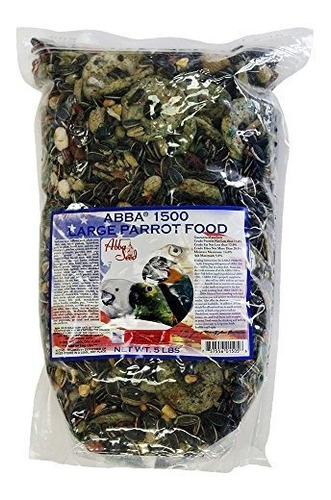 Abba 1500 Bird Foods Grandes Loro 5 Libras De Comida.