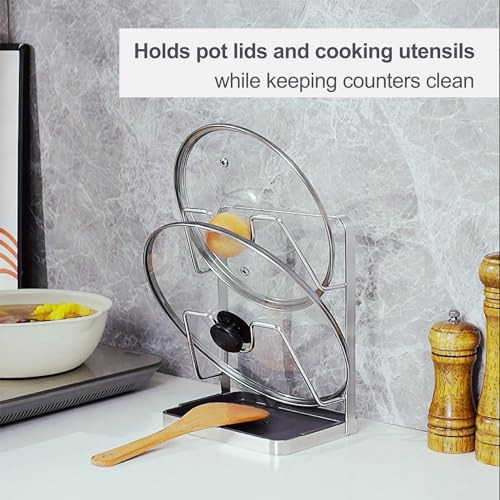 Soporte Para Tapas De Ollas De Acero Inoxidable 304 Mientras