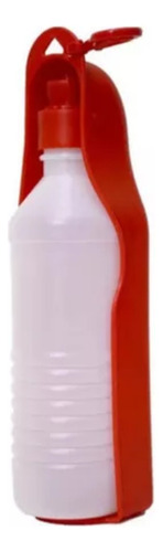 Bebedouro Água Pet Portátil Garrafa 250ml Cachorro Passeio Cor Vermelho