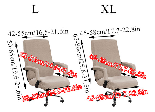 Funda Elástica Para Silla De Oficina Con Reposabrazos Girato