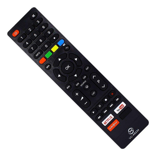 Controle Tv Remoto Philco Smart Netlix Youtube Globoplay