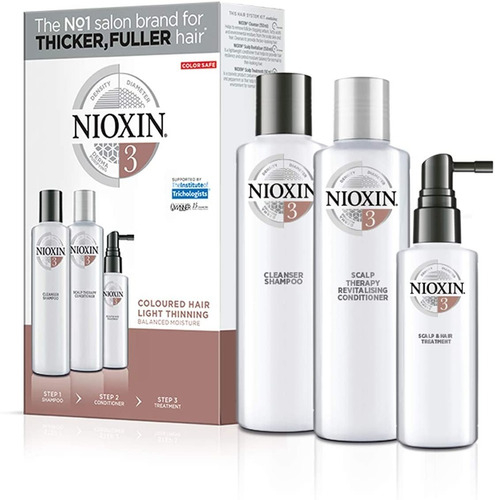 Nioxin 3 Kit Para Caída Del Cabello 3 Productos