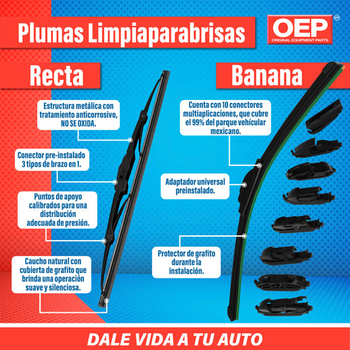 Plumas Limpiaparabrisas Para Tsuru Iii 2000 2001 2002 2003