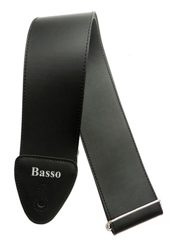 Correia Preta Alça Forrada Violão Guitarra Baixo Ny07 Basso Cor Preto