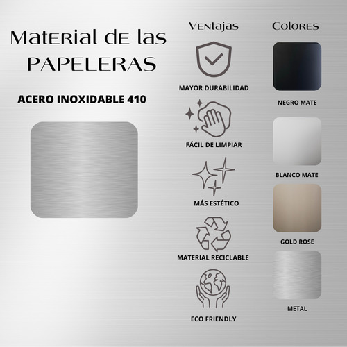 Papelera Automatica Inteligente Toronto 70 L