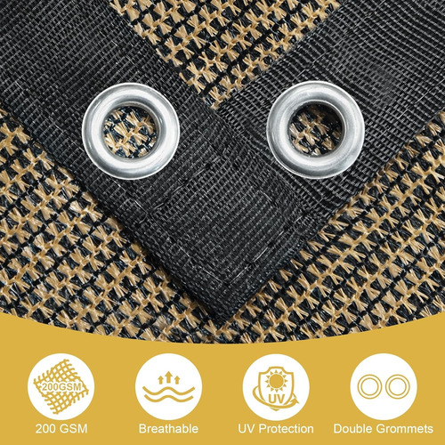 Lona Tela Techo Patio Jardin Exterior Ojales 2.5 X 3.65 Mts
