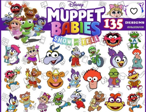 Kit Muppets Cliparts Png Digital 