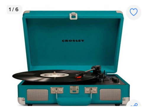 Tocadiscos Crosley/ Cruiser Deluxe Bt Teal Bluetooth