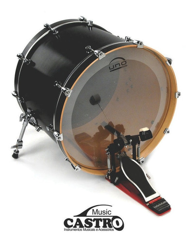 Pele Bumbo 20 Eq4 Clear + Tom Surdo 10-12 G2 Clear Uno Evans