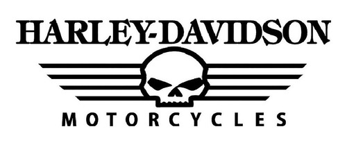 Sticker Logo Skull Harley Davidson