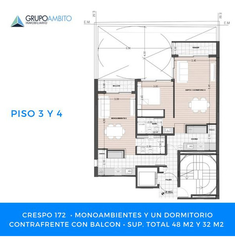 Venta 1 Dormitorio Barrio Pichincha - Oportunidad!