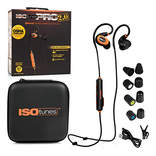 Isotunes Pro 2.0 Auriculares Con Tapón Para Los Oídos Con Bl