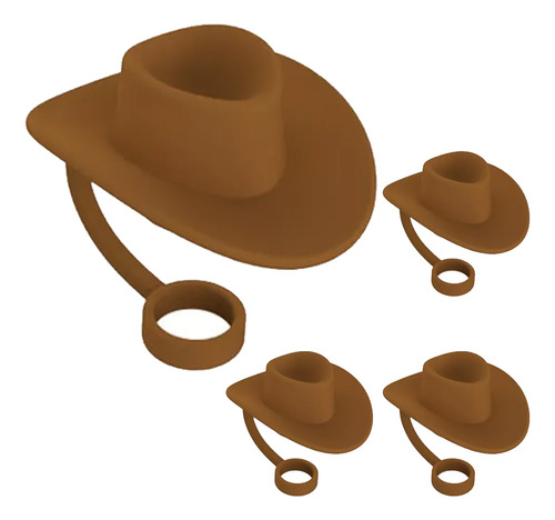 4 Nuevas Gorras De Silicona Para Sombreros De Vaquero, Estil