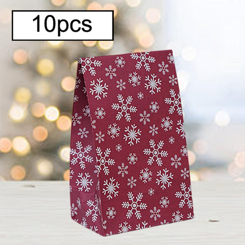 10 Bolsas De Regalo De Navidad, Bolsa De Repostería Con