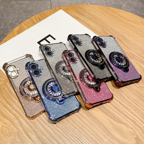 Funda Para Teléfono Vivo X100 Ultra/x200/x200 Pro, Con Soporte Magnético, Purpurina, Funda A Prueba De Golpes