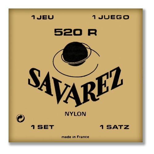 Encordado Savarez 520r Nylon Normal Guitarra Clásica Cuot