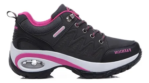 Sapatos Femininos Casuais Tênis Esportivos Preto 37 Eu/cn