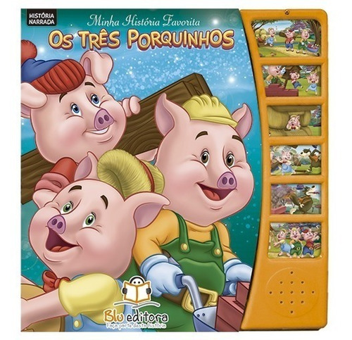 Livro Sonoro De Narração Historia Favorita - Três Porquinhos