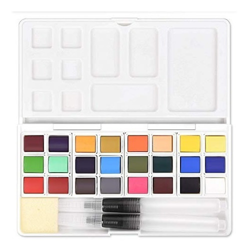 24 Surtidos Conjunto De Acuarela Viaje - Kit De Pintura De