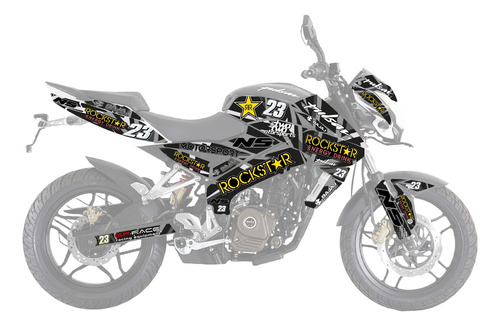 Kit De Graficos Pulsar 200 Ns Rock S Listo Para Instalar Gr